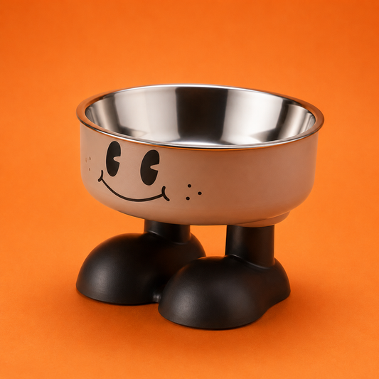 Raised dog bowl smiley
